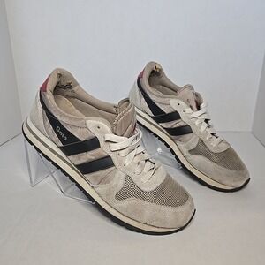 Gola Daytona CMA592 Mens Size 8 Sneakers Grey Black Red Suede Mesh Textile Shoes